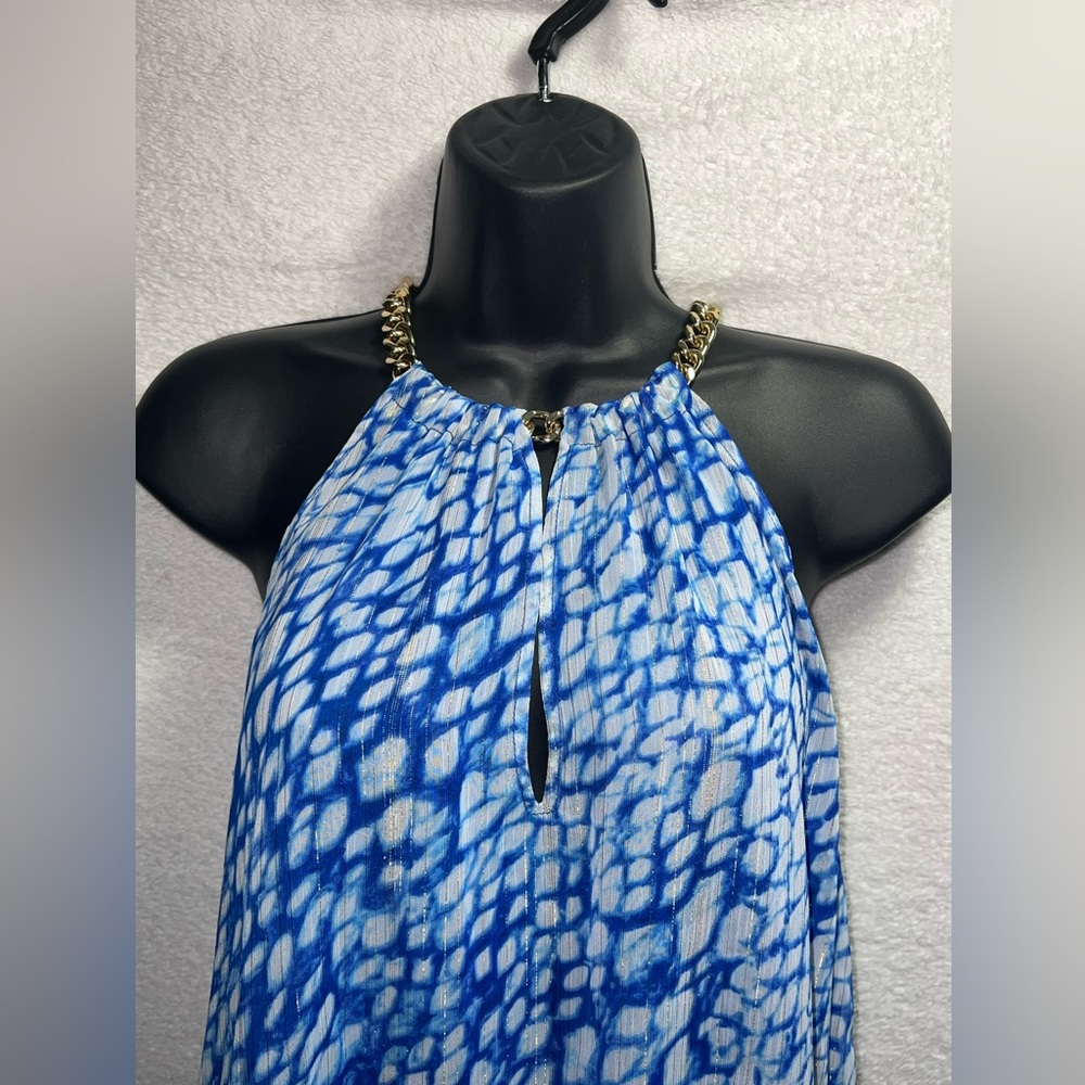 Michael Kors Blue High-Low Dress X-Small - Picture 5 of 12
